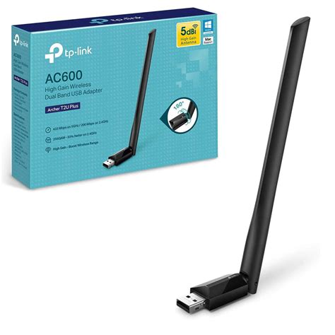 Adaptador Archer T2u Plus Wi Fi Usb Dual Band Ac600