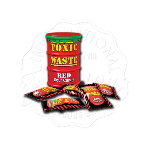 Toxic Waste Red Sour Candy Drum 42g Flavers International Flavours Shop