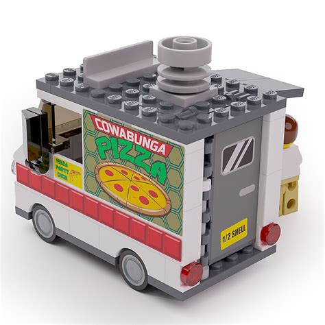 Cowabunga Pizza - Custom LEGO Food Truck w/ Minifigure – The Brick Show ...