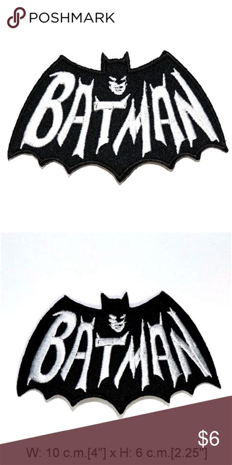 Batman Patch Iron On Superhero Dc Comics Retro Diy Batman Patch