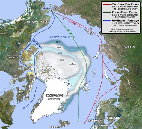 Anticipated Arctic Transit Routes U S Climate Resilience Toolkit