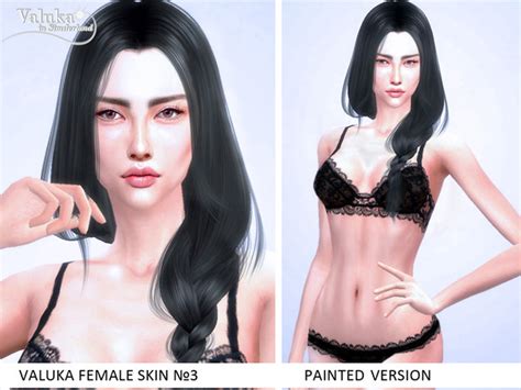 The Sims Resource Patreon Valuka Female Fantasy Painted Skin 4F B