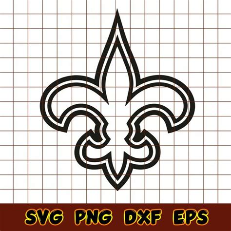 New Orleans Saints Outline Logo Svg, New Orleans Saints Svg, | Inspire ...