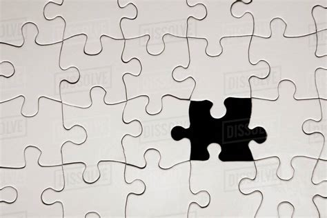 Jigsaw Puzzle With Missing Piece Stock Photo Dissolve