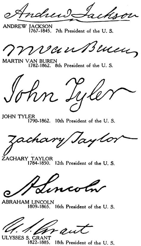 Famous Signatures Presidents - Traditional visual art under Public ...