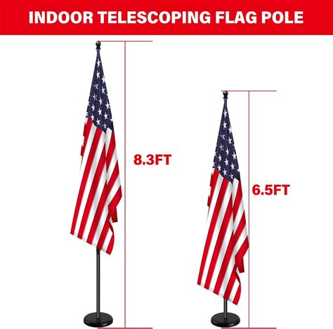 standard indoor flag pole size  mark villa blog
