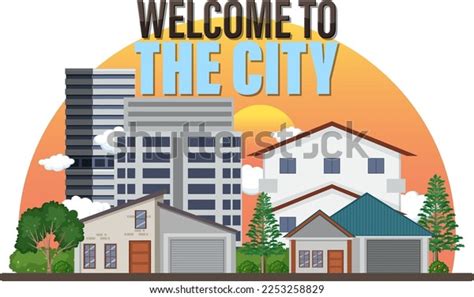 Welcome City Vector Illustration Stock Vector (Royalty Free) 2253258829 ...