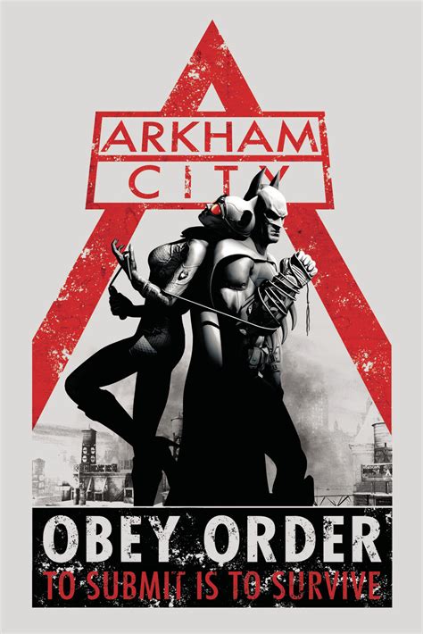 Plakát Obraz Batman Arkham City Obey Orders Dárky A Merch Posters Cz