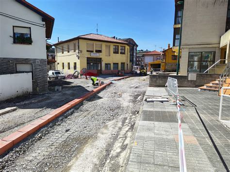 Avanzan a buen ritmo las obras de reurbanización de la calle Piélagos