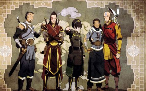 Older Team Avatar Legend Of Korra Avatar Aang The Last Airbender