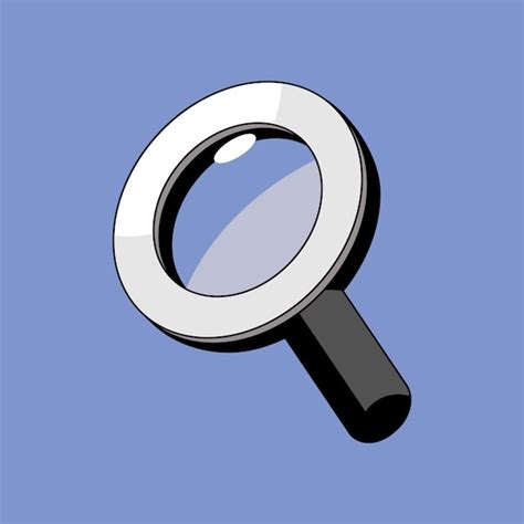 Premium Vector | Magnifying glass lens silver vector