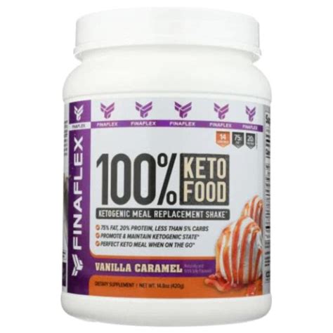 Finaflex 100 Keto Food Vanilla Caramel Walmart