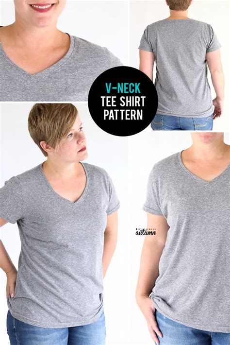 How To Make A V Neck T Shirt Sewing Pattern And Tutorial Its