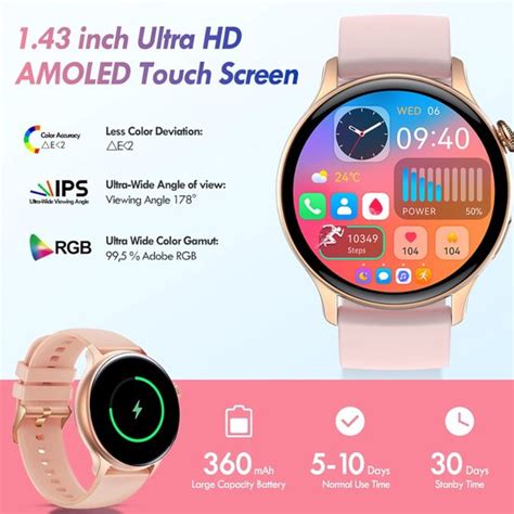 Samtech Smartwatch Amoled Ultra Hd Pro Heren And Dames Horloge Geschikt Voor Ios And Android