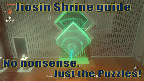 Jiosin Shrine Guide Hyrule Filed Chasm Zelda Totk Youtube