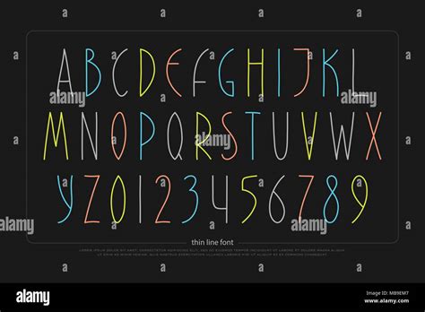 Hand Gezeichnet Alphabet Buchstaben Und Zahlen Vector Font Type Design