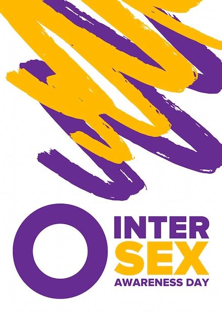 Premium Vector Intersex Awareness Day Human Rights Event Intersex