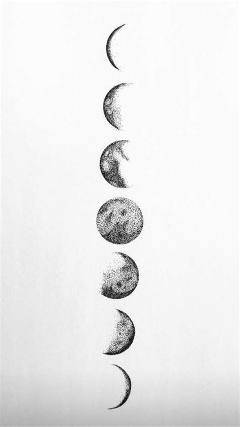 Pin by sinan krl on sketches moon phases tattoo moon cycle tattoo moon ...