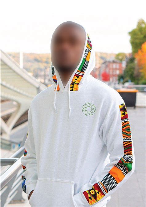 White Dashiki Hoodie - Kenya Green Building Society