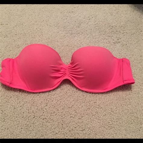 Victoria S Secret Strapless Hot Pink Bikini Top Hot Pink Bikini Hot Pink Bikini Top Pink