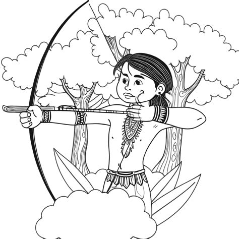 Desenhos Do Indio Para Colorir