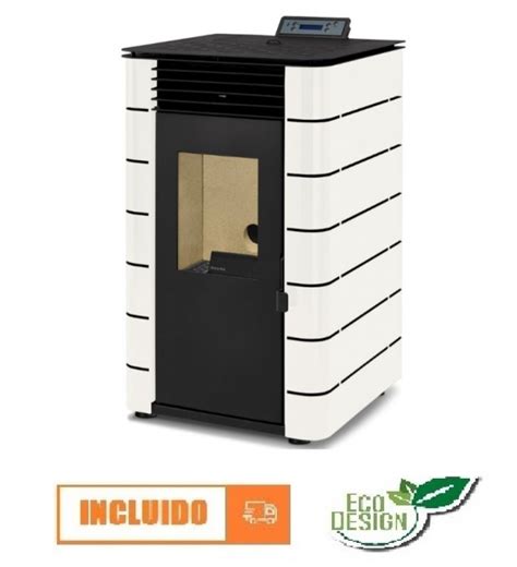 Estufa De Pellets Canalizable Solzaima Himalaia Collection Kw Puerta