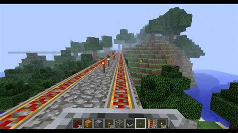 Minecraft Giant Minecart Railroad Youtube