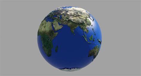 Hd Earth Globe 3d Model By Giimann