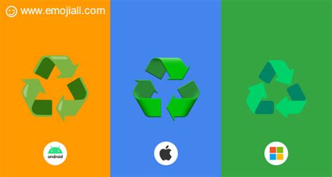 “♻️”意思 回收标志emoji表情符号 Emojiall