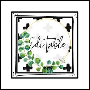 Boho Farmhouse Editable Labels By Confetti And Creativity Tpt