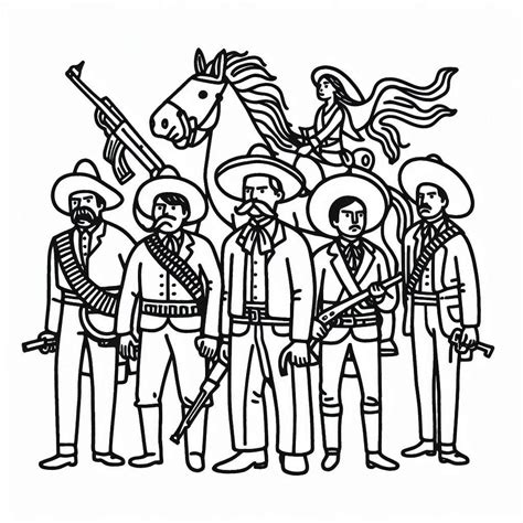 Dibujos De La Revoluci N Mexicana Para Colorear Dibujos Online