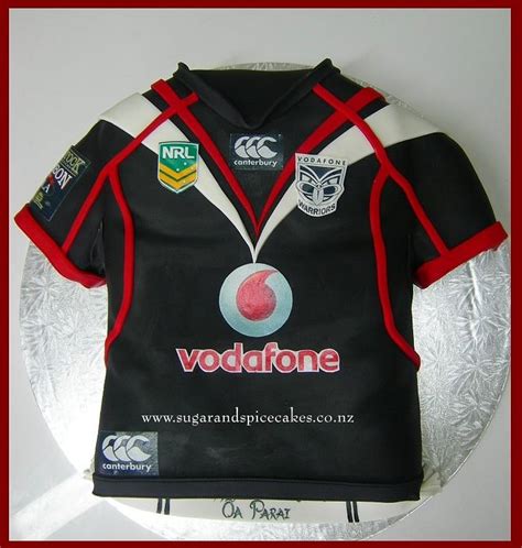 Nz Warriors Rugby Jersey Cake Decorated Cake By Cakesdecor