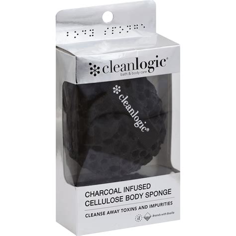 Cleanlogic Charcoal Body Sponge Shop People S Food Co Op