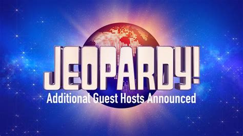 Jeopardy! Guest Host Schedule | J!Buzz | Jeopardy.com