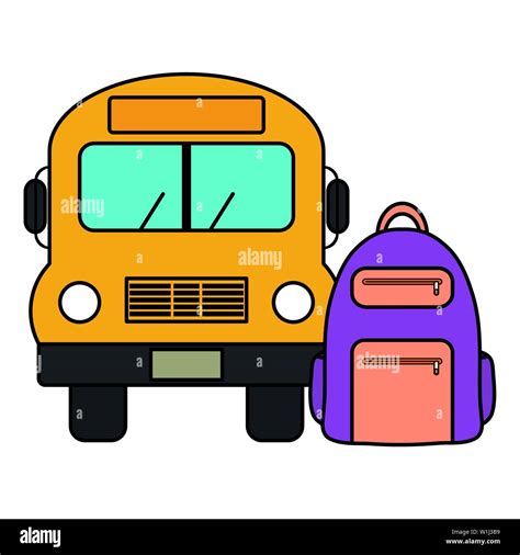 Bus Detailed Illustration Hi Res Stock Photography And Images Alamy