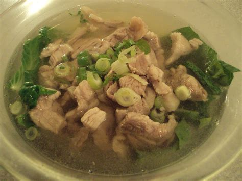 PORK n VEGE SOUP with NOODLES on the side