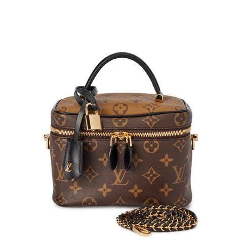 Louis Vuitton Brown Monogram And Monogram Reverse Coated Canvas Vanity Pm Gold Hardware 2020