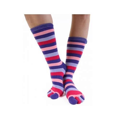 Toetoe Toesocks Essential Mid Calf Lilla Striber Str 35 46