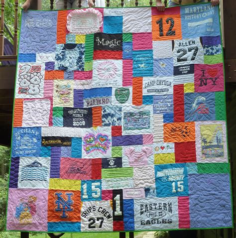 T Shirt Quilt Pattern With Different Size Blocks