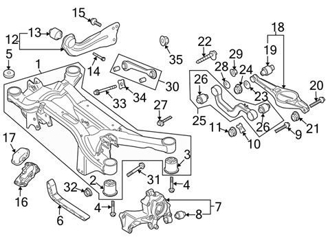 2007 Volkswagen Passat Suspension Crossmember Reinforcement Front A3