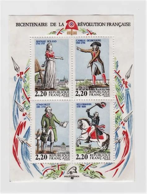 BLOC ET FEUILLET Bicentenaire de la Révolution Française N 10 EUR 2 30