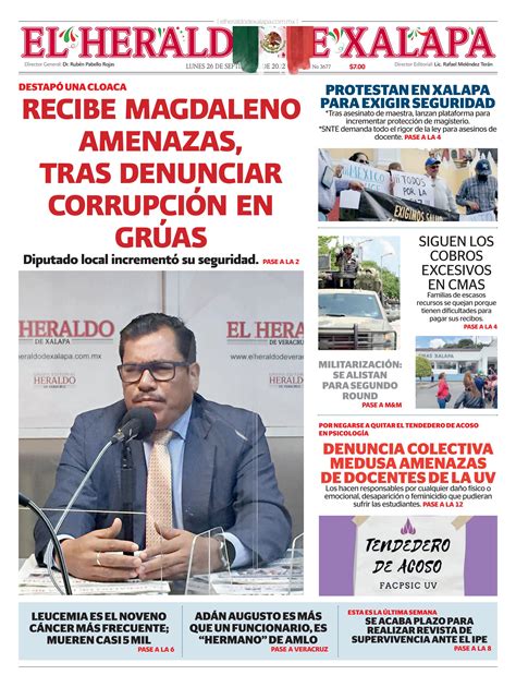 El Heraldo De Xalapa De Septiembre De By Poza Acme Issuu