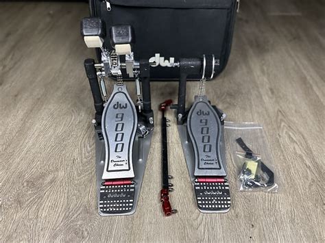 Dw 9000 Series Lefty Double Bass Drum Pedal With Case Reverb