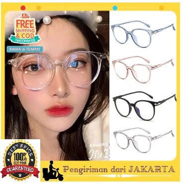 Jual WBS KACAMATA ANTI RADIASI Wanita Pria Frame Sunglasses Lensa