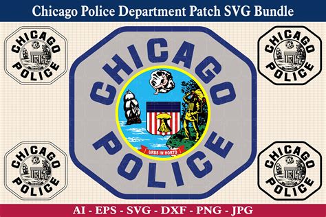 Chicago Police Department Patch SVG Bundle, Chicago Police Shoulder ...