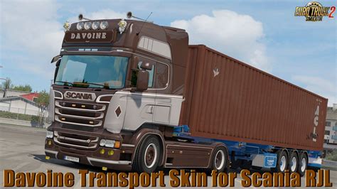 Davoine Transport Skin For Scania Rjl V1 0 By Bepreeh 1 31 X For Ets