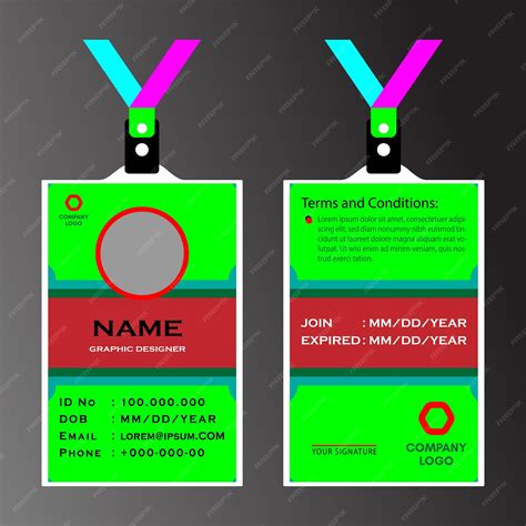 Premium Vector Modern And Clean Id Card Template Corporate Id Card