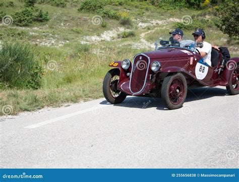 Fiat S Balilla Coppa D Oro On An Old Racing Car In Rally Mille