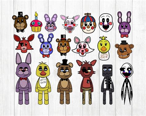 Instant Download Fnaf Svg Bundle Five Nights Freddy Svg Etsy Images And Photos Finder