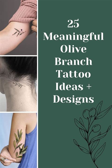 25 Meaningful Olive Branch Tattoo Ideas + Designs - Tattoo Glee